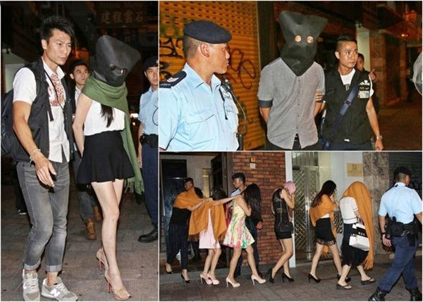 香港警方在夜店扫黄拘捕64女3男